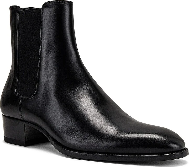 Saint Laurent Wyatt Chelsea Boot in Black - Image 2