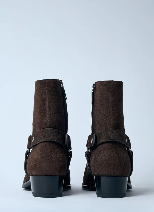 Saint Laurent Wyatt Harness Boots - Man Boots Brown Eu - 43 - Image 6