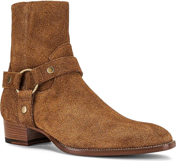 Saint Laurent Wyatt Leather Boot in Brown - Image 2