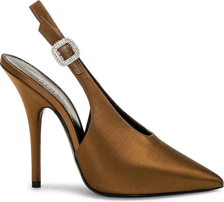 Saint Laurent Yasmeen Pump in Brown