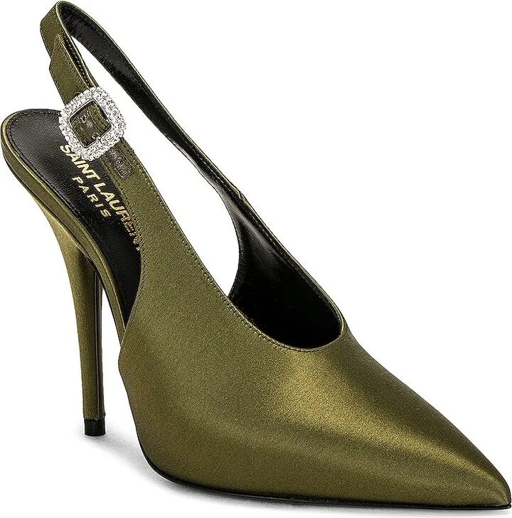 Saint Laurent Yasmeen Pump in Green - Image 2