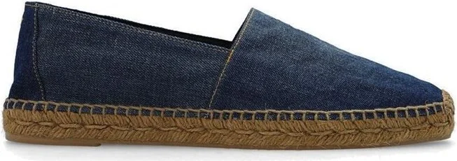 Saint Laurent YSL Embroidered Slip-On Espadrilles