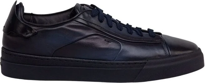 Saints Round Toe Lace-Up Sneakers
