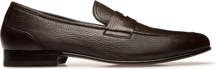 Saix-U grained-leather loafers