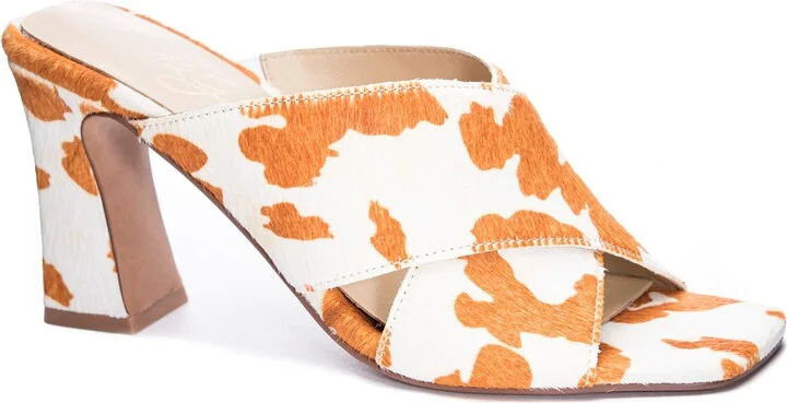 Saldana Genuine Calf Hair Slide Sandal