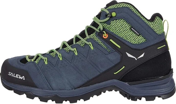 SALEWA Alp Mate Mid Wp Men's Shoes Ombre Blue/Pale Frog : 10 M, Textile/Leather - Image 6
