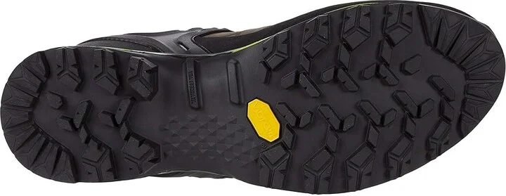 SALEWA Mountain Trainer 2 L Men's Shoes Smoked/Fluo Green : 7 M, Leather - Image 4
