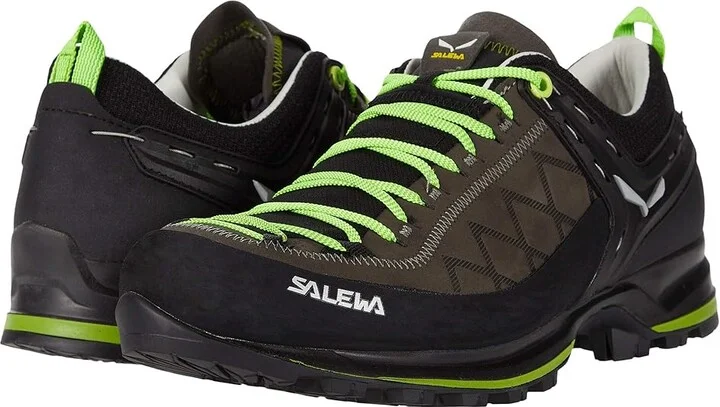 SALEWA Mountain Trainer 2 L Men's Shoes Smoked/Fluo Green : 7 M, Leather