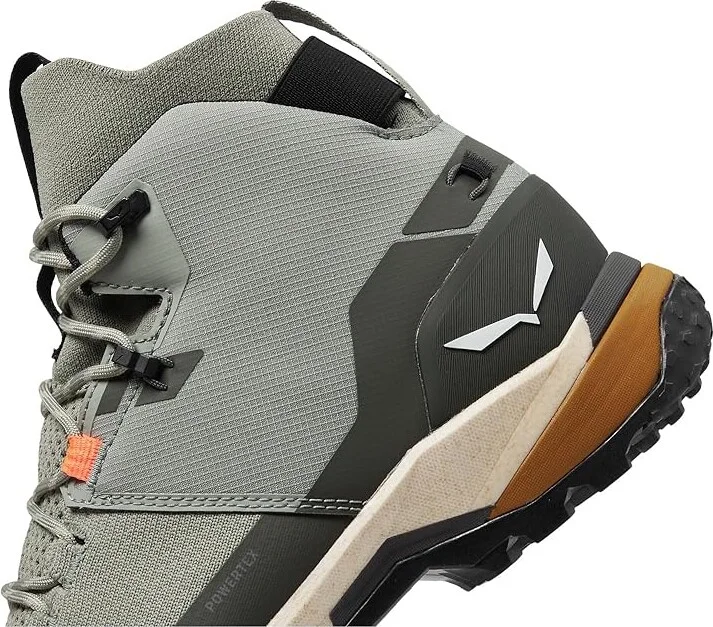 SALEWA Puez Knit Mid PTX Men's Shoes Shadow/Dark Olive : 9 M, Rubber - Image 4