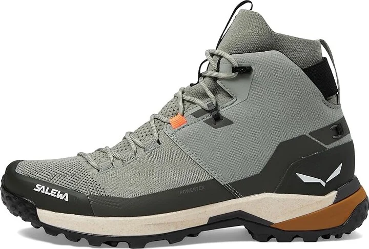 SALEWA Puez Knit Mid PTX Men's Shoes Shadow/Dark Olive : 9 M, Rubber - Image 5