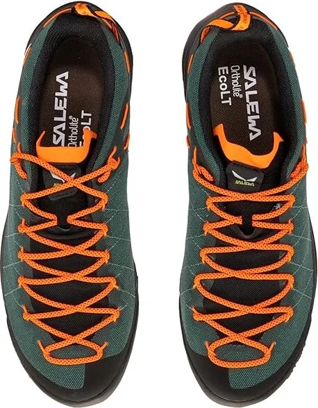 SALEWA Wildfire Canvas Men's Shoes Raw Green/Black : 8 M, Canvas/Leather - Image 4