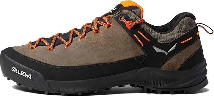 SALEWA Wildfire Leather Men's Shoes Bungee Cord/Black : 8 M, Suede - Image 6