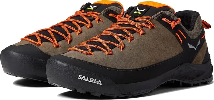 SALEWA Wildfire Leather Men's Shoes Bungee Cord/Black : 8 M, Suede