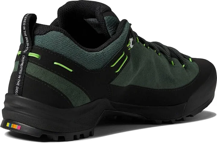 SALEWA Wildfire Leather Men's Shoes Raw Green/Black : 7.5 M, Suede - Image 4