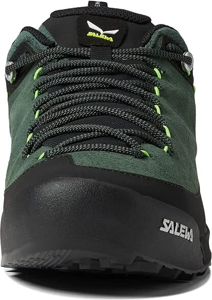 SALEWA Wildfire Leather Men's Shoes Raw Green/Black : 7.5 M, Suede - Image 5