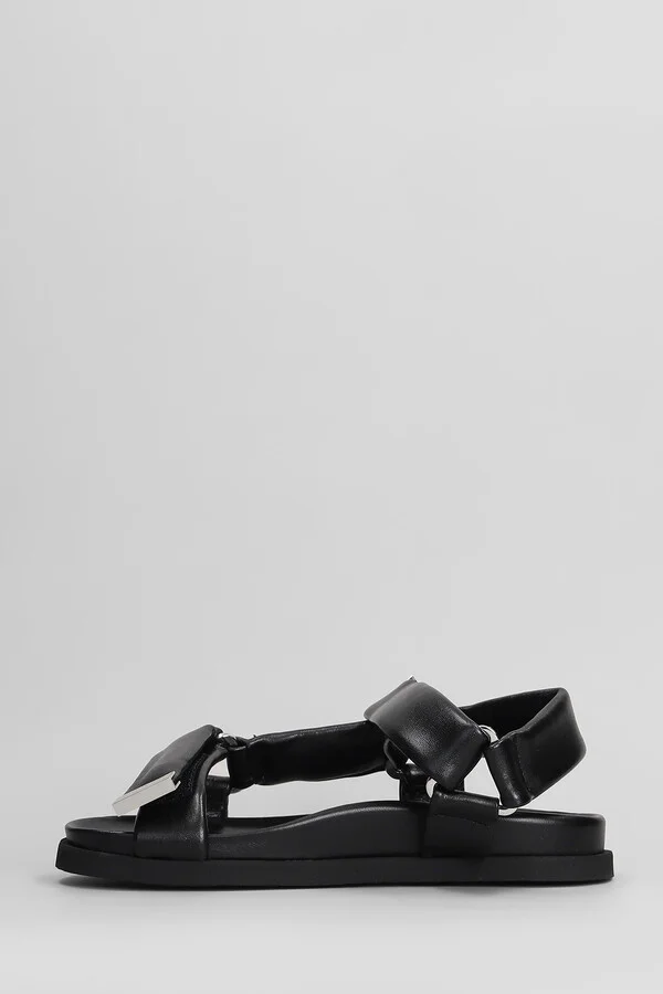Salinas Flats In Black Leather - Image 3
