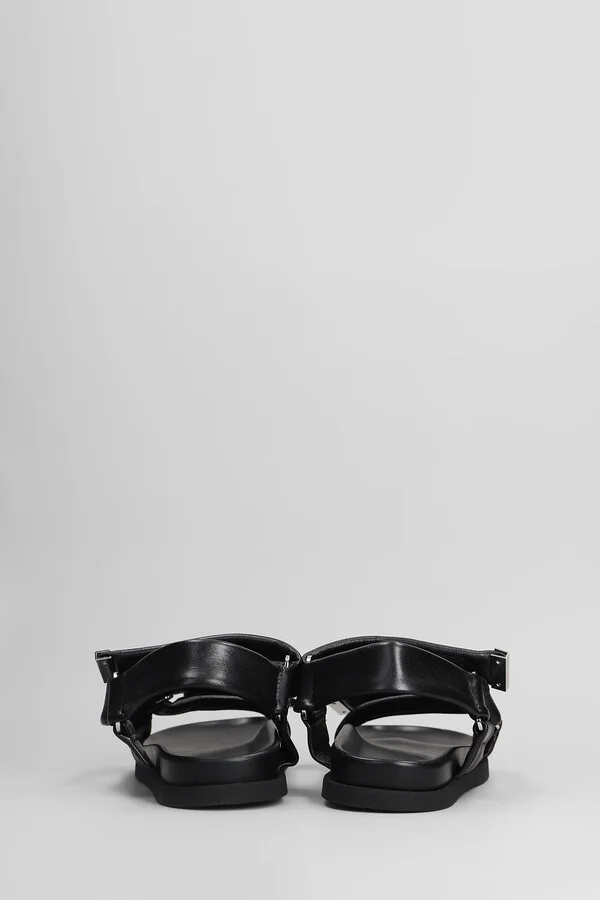 Salinas Flats In Black Leather - Image 4