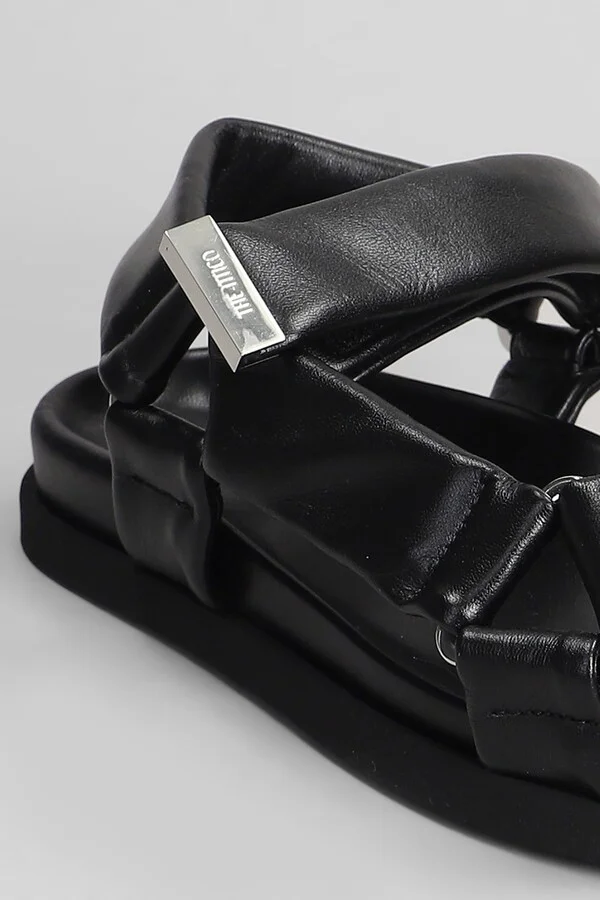 Salinas Flats In Black Leather - Image 5