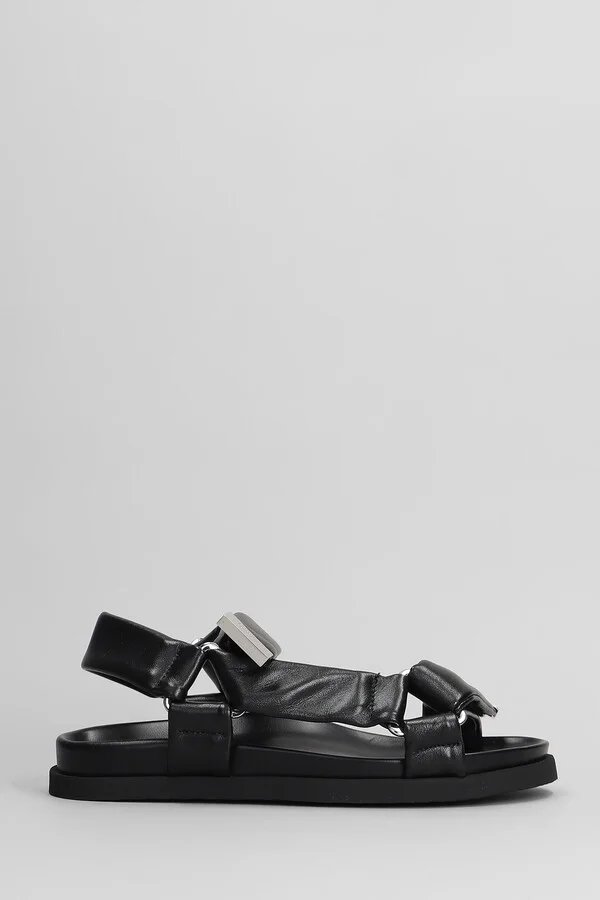 Salinas Flats In Black Leather