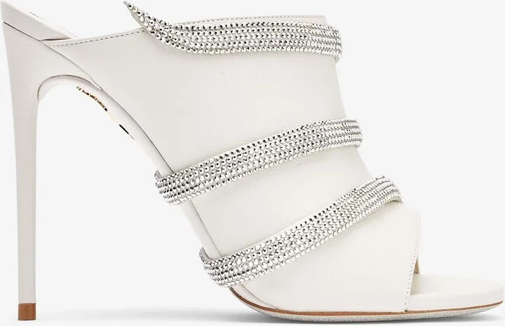 Sally 105 Crystal-Embellished Mules