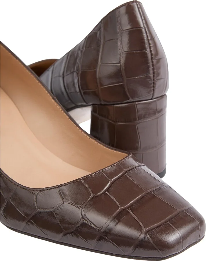 Sally Croc Embossed Pump - Image 3