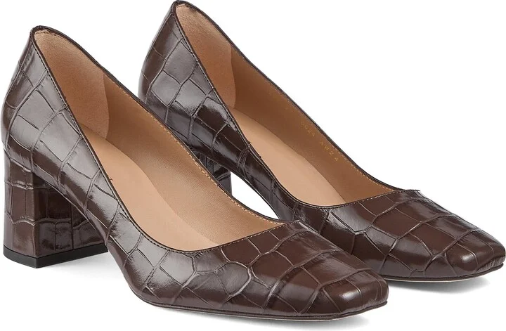 Sally Croc Embossed Pump