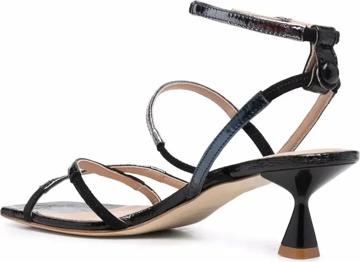 Sally metallic-effect heeled sandals - Image 3