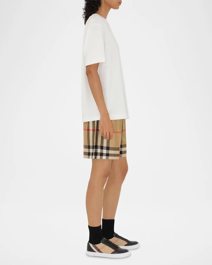 Salmond Check Leather Low-Top Sneakers - Image 10
