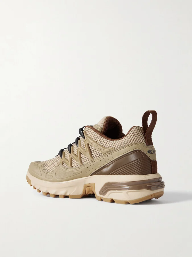 Salomon - Acs + Og Rubber-trimmed Mesh Sneakers - Brown - Image 3
