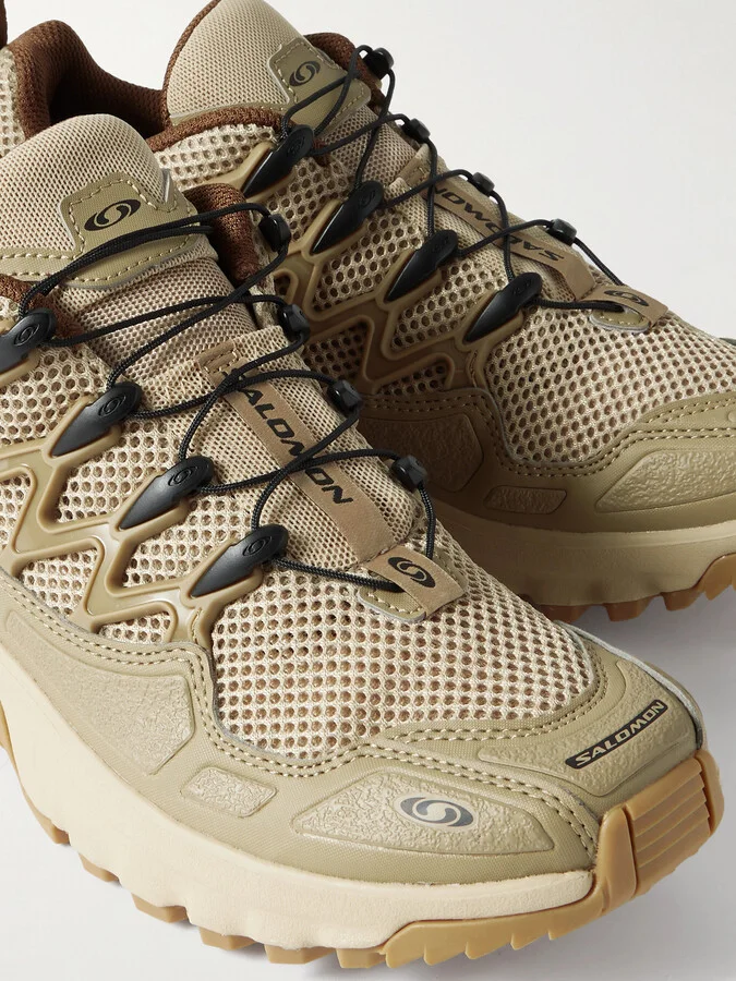 Salomon - Acs + Og Rubber-trimmed Mesh Sneakers - Brown - Image 4