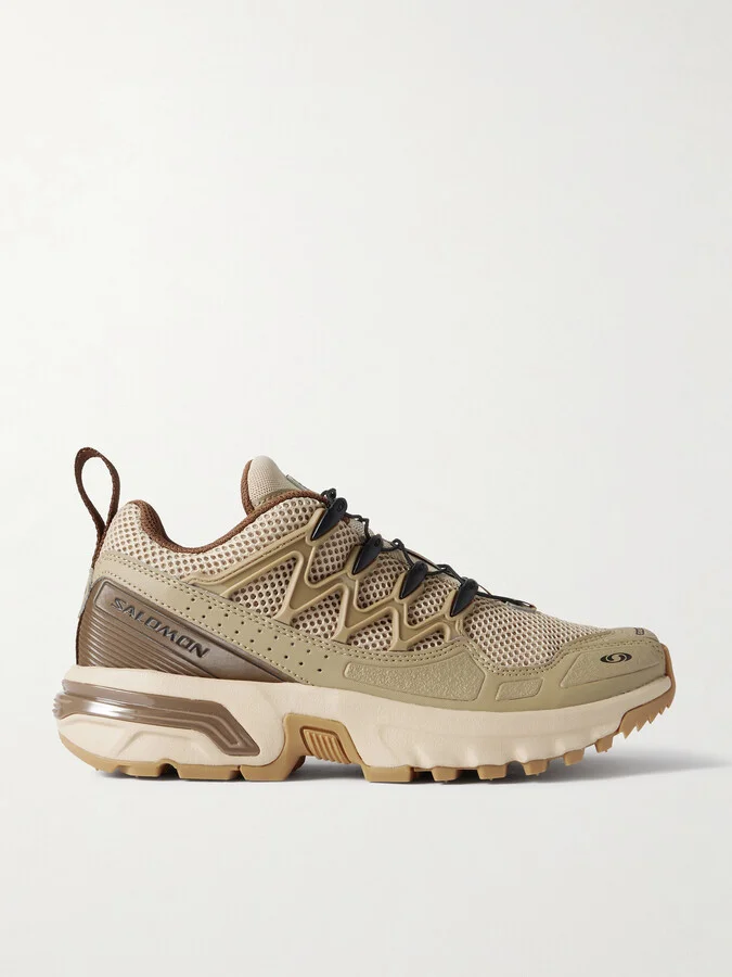 Salomon - Acs + Og Rubber-trimmed Mesh Sneakers - Brown