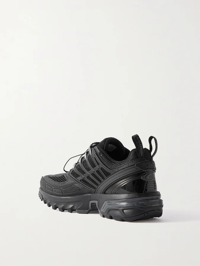Salomon - Acs Pro Advanced Rubber-trimmed Mesh Sneakers - Black - Image 3