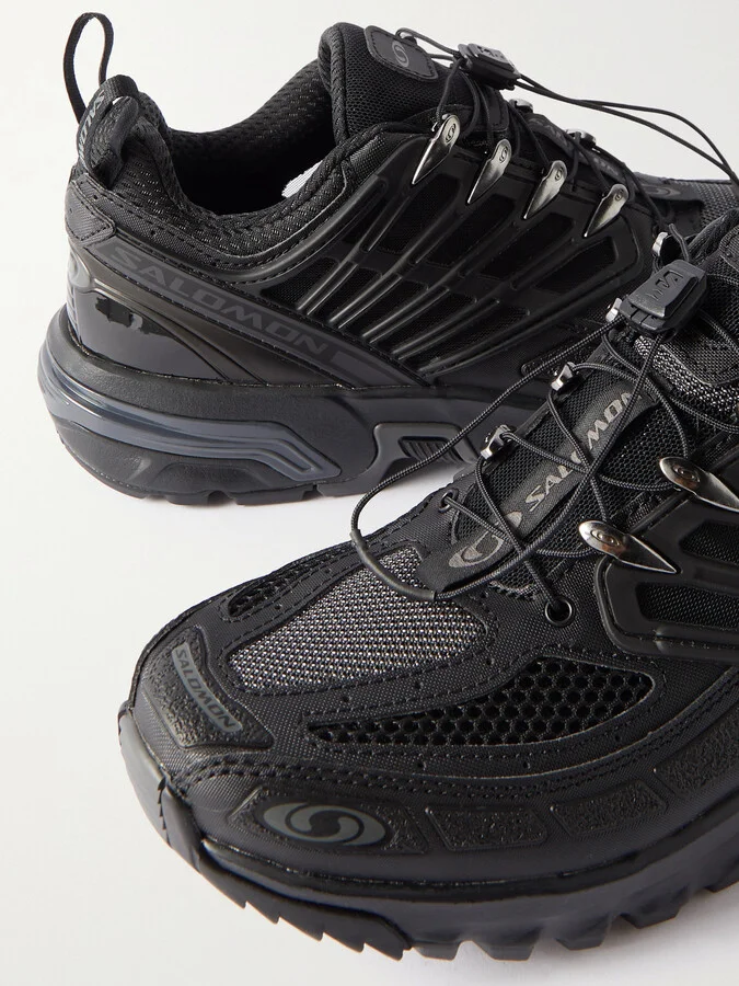 Salomon - Acs Pro Advanced Rubber-trimmed Mesh Sneakers - Black - Image 5