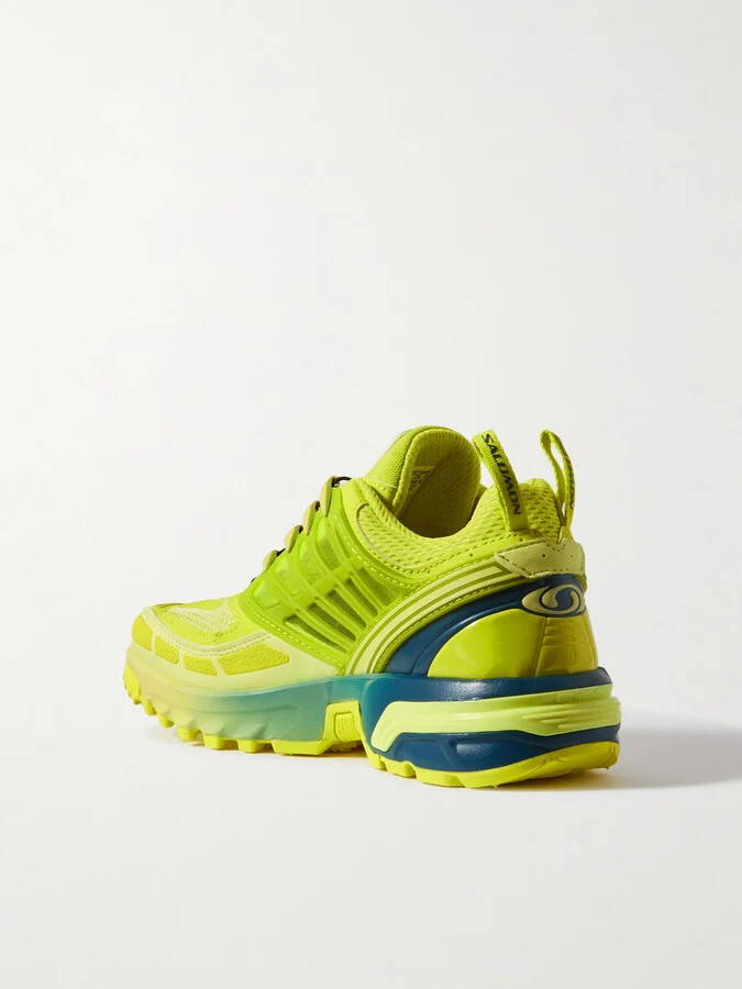 Salomon - Acs Pro Rubber-trimmed Mesh Sneakers - Yellow - Image 3