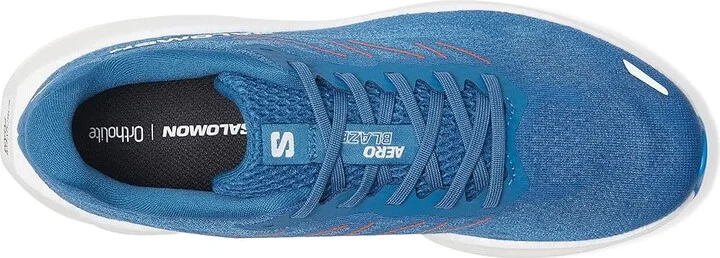 Salomon Aero Blaze Men's Shoes Dark Blue/White/Cherry Tomato : 8 M, Synthetic - Image 2