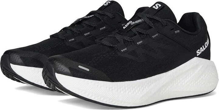 Salomon Aero Glide 3 Men's Running Shoes Black/White/Asphalt : 11.5 D - Medium, Synthetic