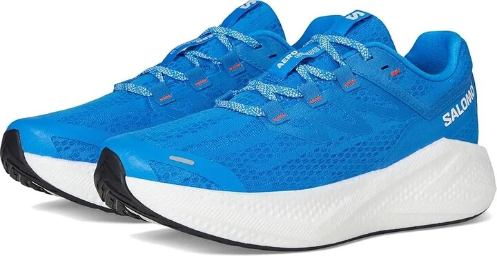 Salomon Aero Glide 3 Men's Running Shoes French Blue/White/Cherry Tomato : 10.5 D - Medium, Synthetic
