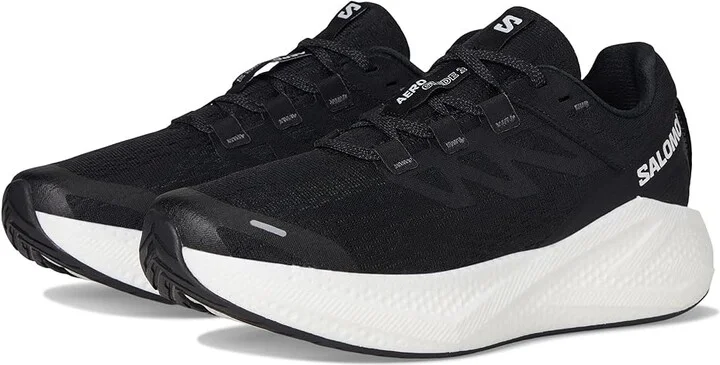 Salomon Aero Glide 3 Women's Running Shoes Black/White/Asphalt : 11 B - Medium, Synthetic