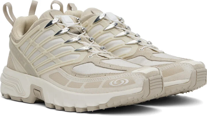 Salomon Beige ACS PRO LEATHER Sneakers - Image 4