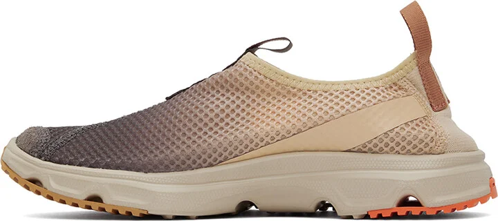 Salomon Beige & Gray RX Moc 3.0 Suede Sneakers - Image 3