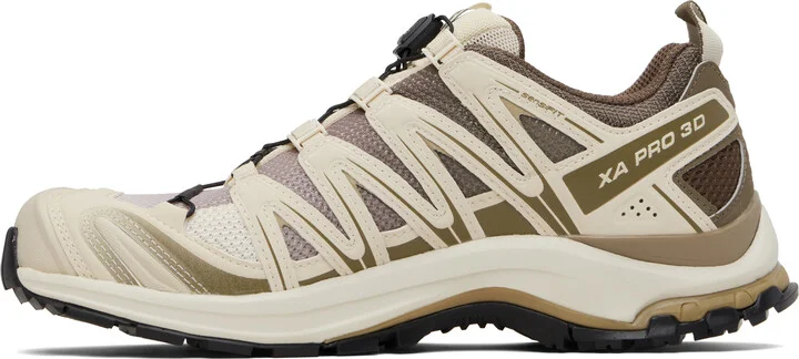 Salomon Beige & Khaki XA Pro 3D Sneakers - Image 3