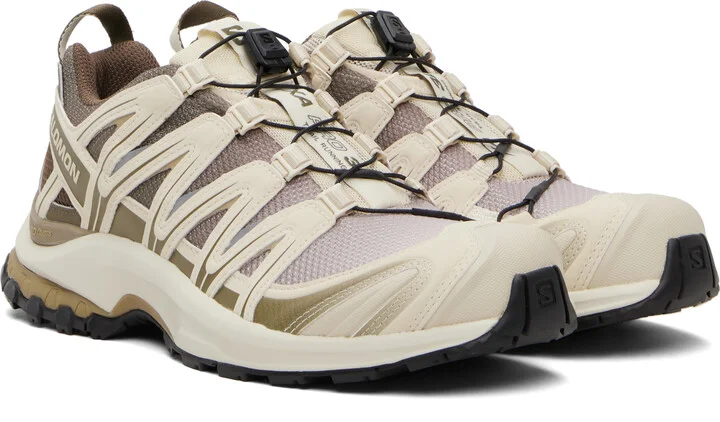 Salomon Beige & Khaki XA Pro 3D Sneakers - Image 4