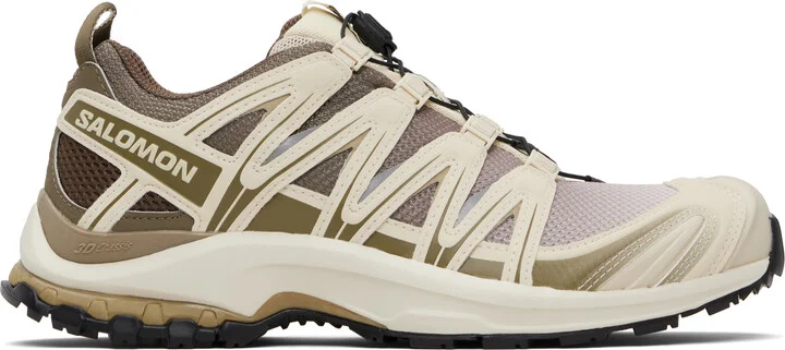 Salomon Beige & Khaki XA Pro 3D Sneakers