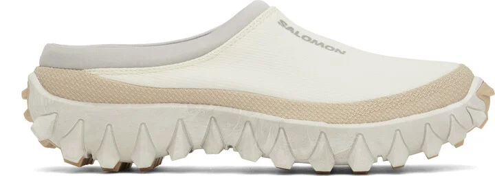 Salomon Beige & Off-White Snowclog Sneakers