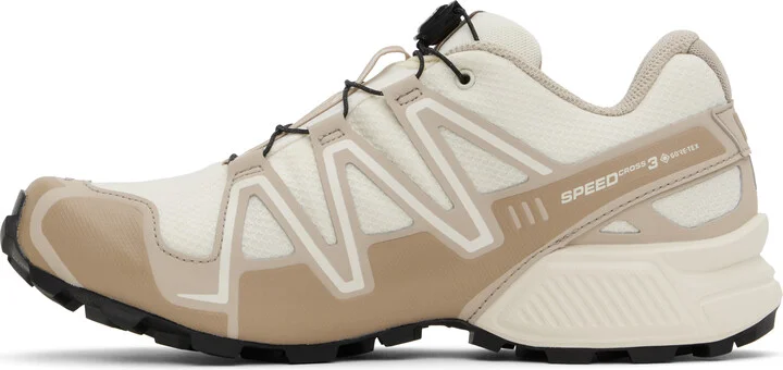 Salomon Beige & Off-White Speedcross 3 GORE-TEX Sneakers - Image 3