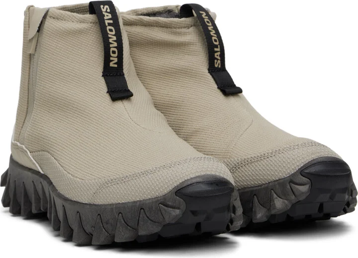 Salomon Beige Snowclog Mid Sneakers - Image 4