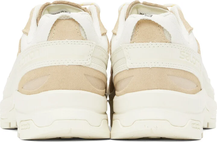 Salomon Beige X-Alp Leather Sneakers - Image 2