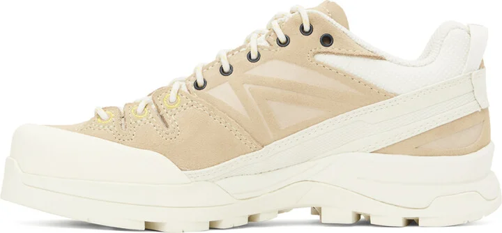 Salomon Beige X-Alp Leather Sneakers - Image 3