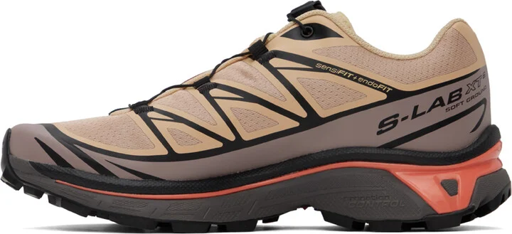 Salomon Beige XT-6 Sneakers - Image 3