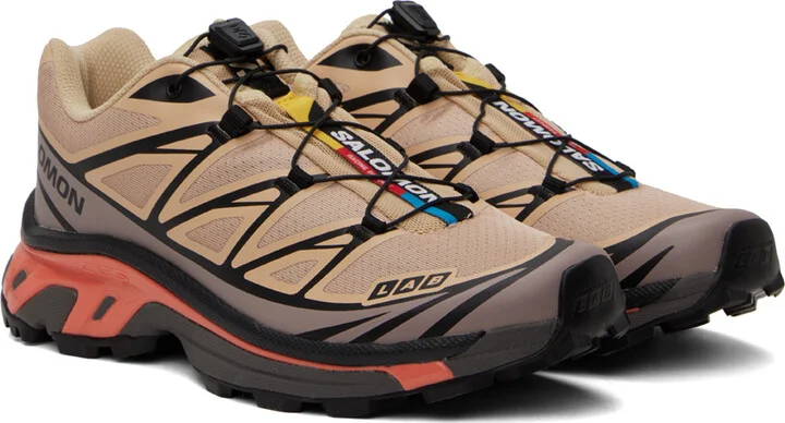 Salomon Beige XT-6 Sneakers - Image 4